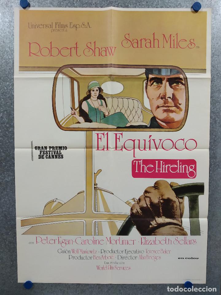 Cinema: El equ&iacute;voco. Robert Shaw, Sarah Miles, Peter Egan, Elizabeth Sellars. A&Ntilde;O 1973. POSTER ORIGINAL