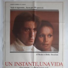 Cine: ANTIGUO CARTEL CINE UN INSTANTE, UNA VIDA AL PACINO 1977 RV P30. Lote 264725244