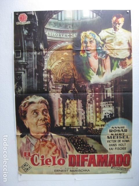 Cinema: el cielo difamado - poster cartel original - annie rosar ernest marischka - jano L