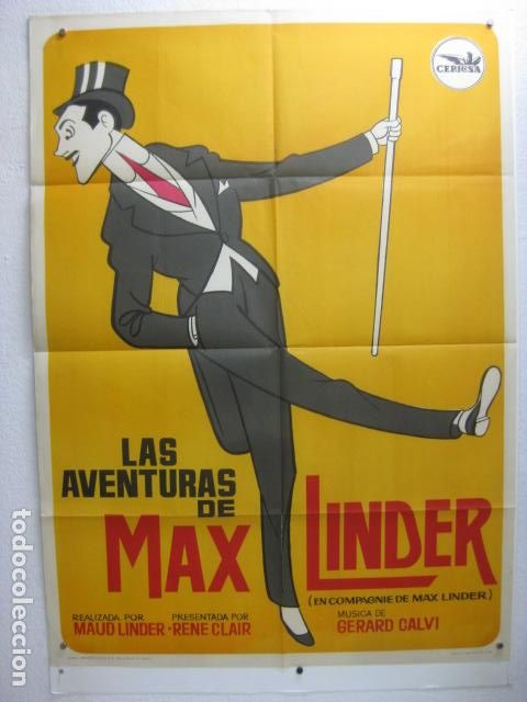 Cin&eacute;ma: las aventuras de max linder - poster cartel original - maud linder cepicsa L