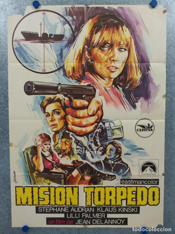 Kino: Misi&oacute;n Torpedo. St&eacute;phane Audran, Klaus Kinski, Lilli Palmer A&Ntilde;O 1971. POSTER ORIGINAL