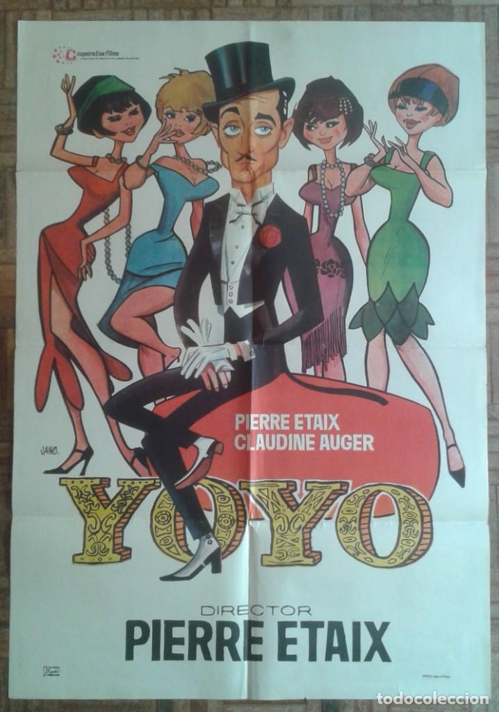 Cin&eacute;ma: YOYO. CARTEL DE JANO. 70X100CM. PIERRE ETAIX, CLAUDINE AUGER