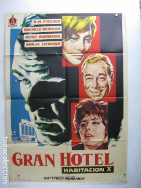 Cinema: gran hotel habitacion x - POSTER CARTEL ORIGINAL - o w fischer michele morgan jano - L