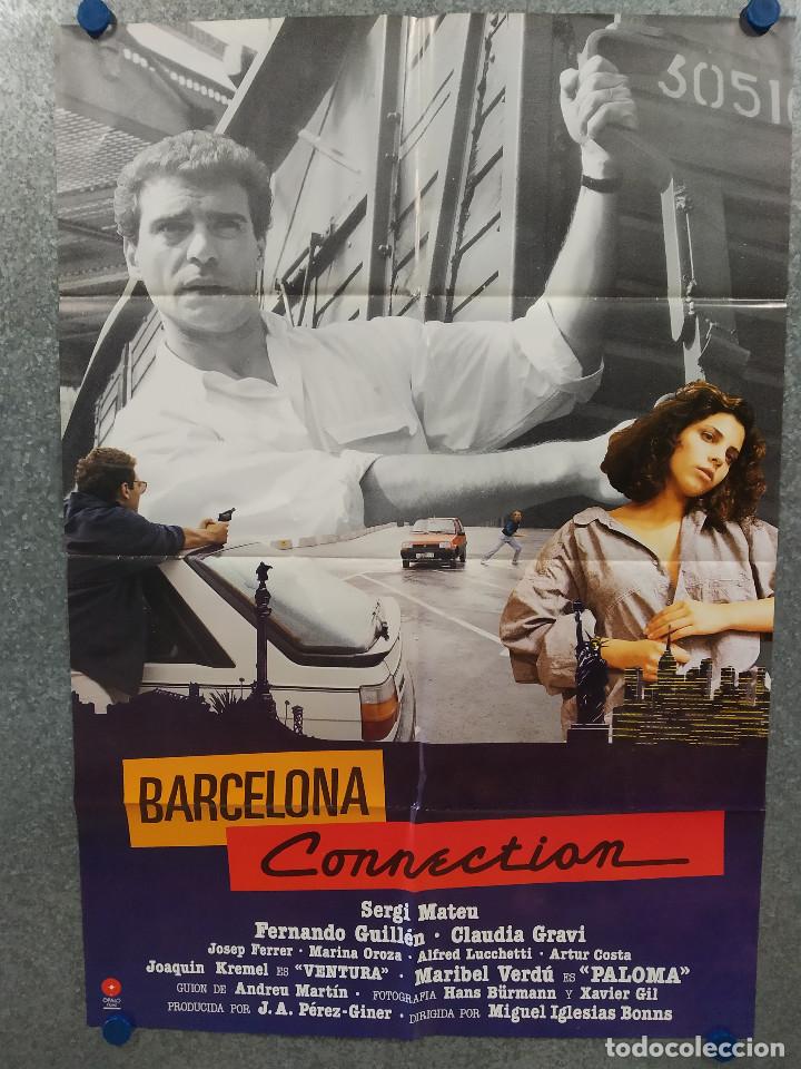 Cinema: Barcelona Connection. Sergi Mateu, Pep Ferrer, Claudia Gravy, MARIBEL VERDU. POSTER ORIGINAL