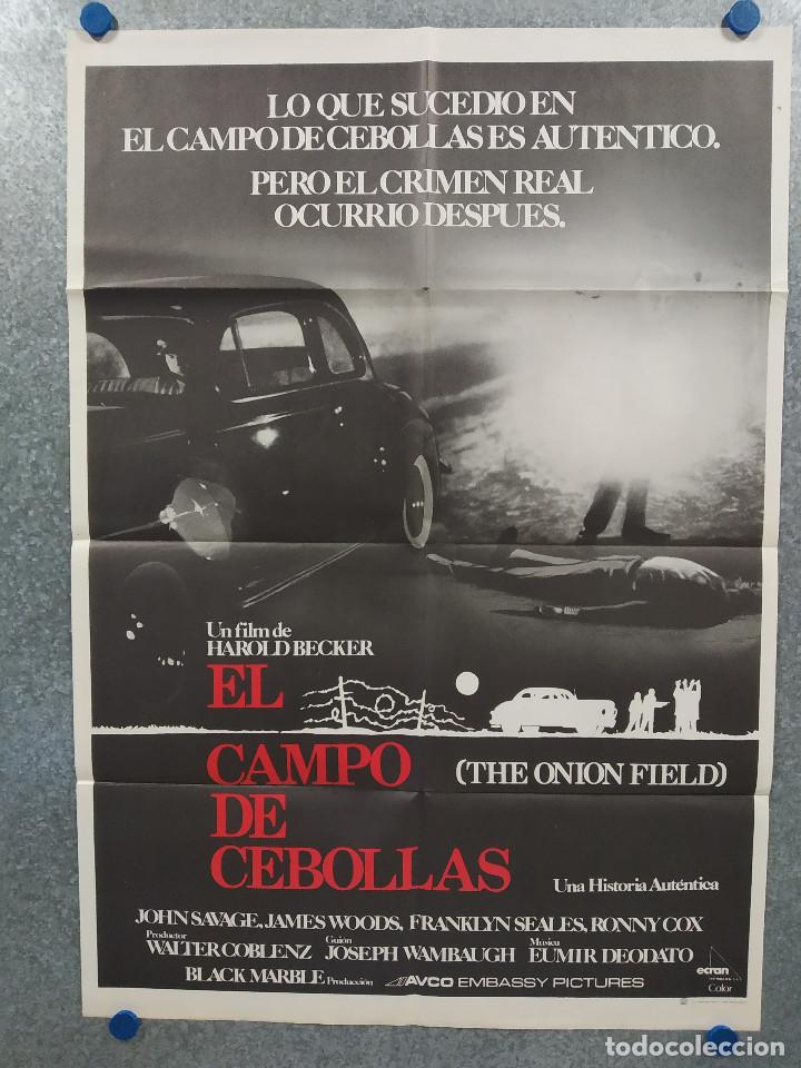 Cinema: El campo de cebollas. John Savage, James Woods, Franklyn Seales. A&Ntilde;O 1980. POSTER ORIGINAL