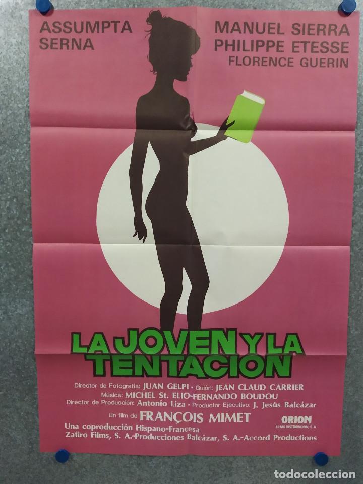 Cinema: La joven y la tentaci&oacute;n. Philippe Etesse, Florence Gu&eacute;rin ASSUMPTA SERNA. POSTER ORIGINAL