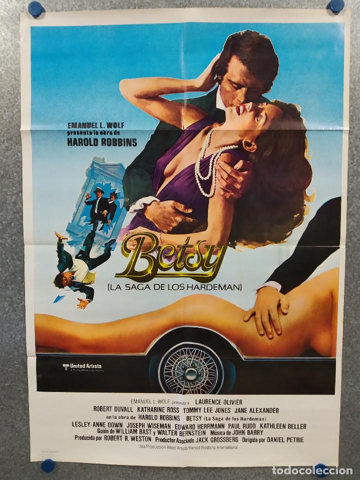 Cinema: BETSY. La saga de los Hardeman. Laurence Olivier, Robert Duvall, Katharine A&Ntilde;O 1977 POSTER ORIGINAL