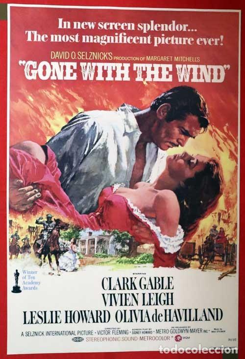 Cinema: P&oacute;ster de la pel&iacute;cula: Gone with the wind