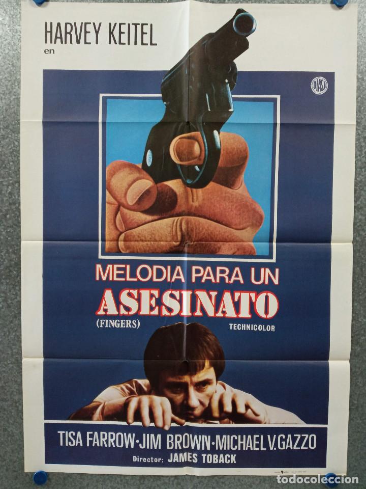 Cinema: Melod&iacute;a para un asesinato. Harvey Keitel, Jim Brown, Tisa Farrow. A&Ntilde;O 1979. POSTER ORIGINAL