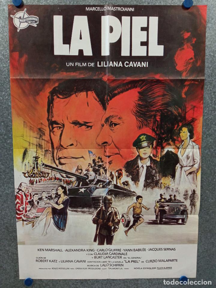 Cinema: La piel. Marcello Mastroianni, Claudia Cardinale, Burt Lancaster. POSTER ORIGINAL