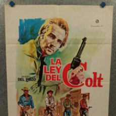Cine: LA LEY DEL COLT. ÁNGEL DEL POZO, LUCIANA GILLI, MIGUEL DE LA RIVA. AÑO 1965. POSTER ORIGINAL. Lote 365861556