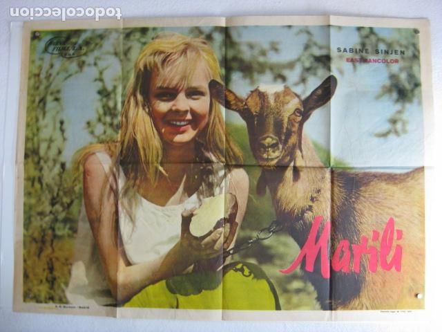 Cinema: marili - poster cartel original - sabine sinjen Josef von B&aacute;ky nueva films - L