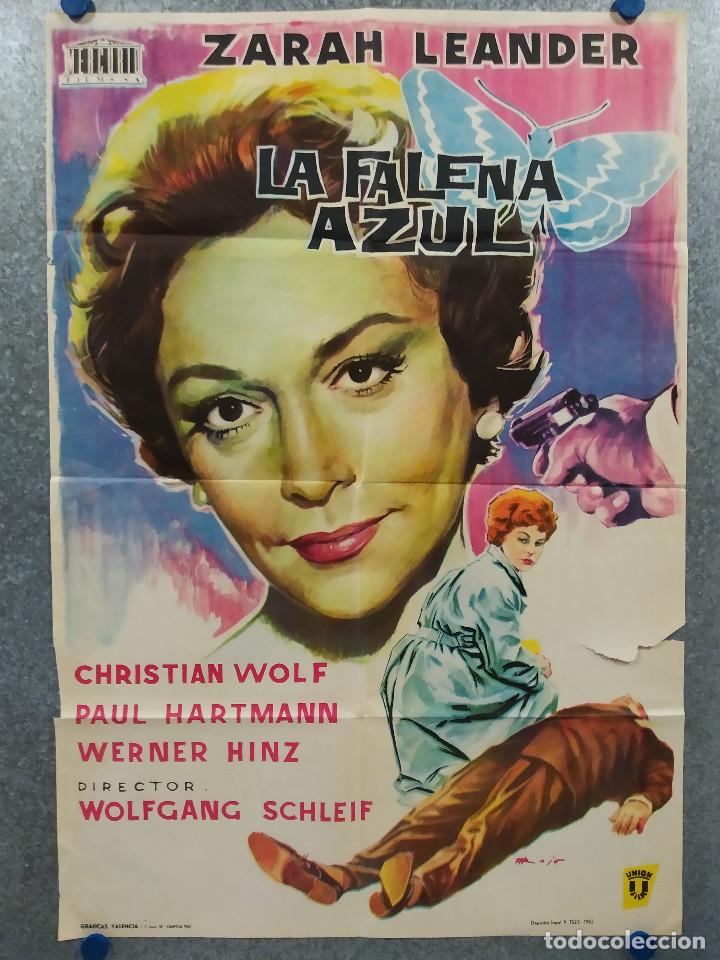 Cinema: LA FALENA AZUL. ZARAH LEANDER. A&Ntilde;O 1962. POSTER ORIGINAL