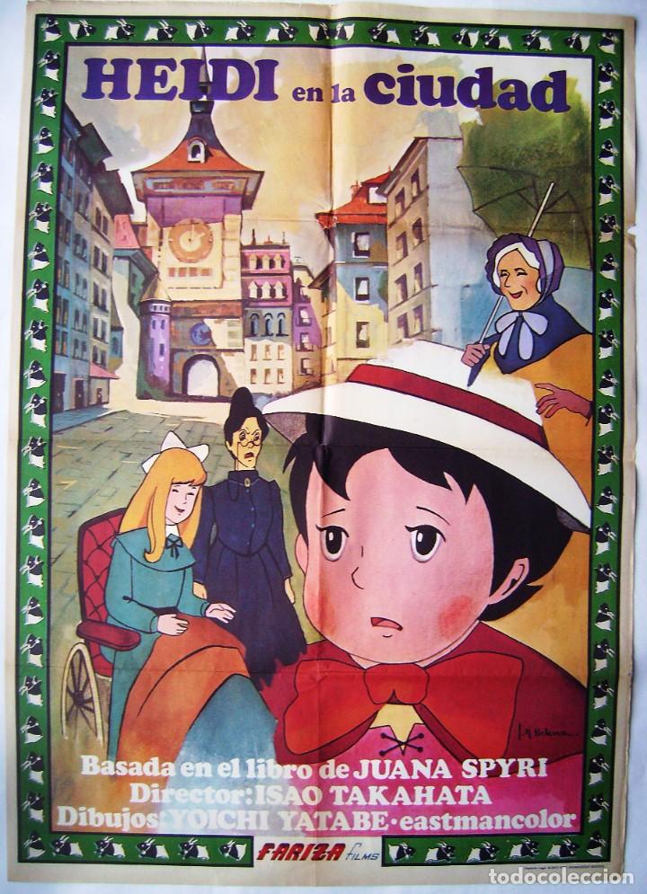 Cinema: HEIDI, de Isao Takahata. POSTER. 70 X 99,5. A&ntilde;o: 1977. Dise&ntilde;o: I.7 Helena.