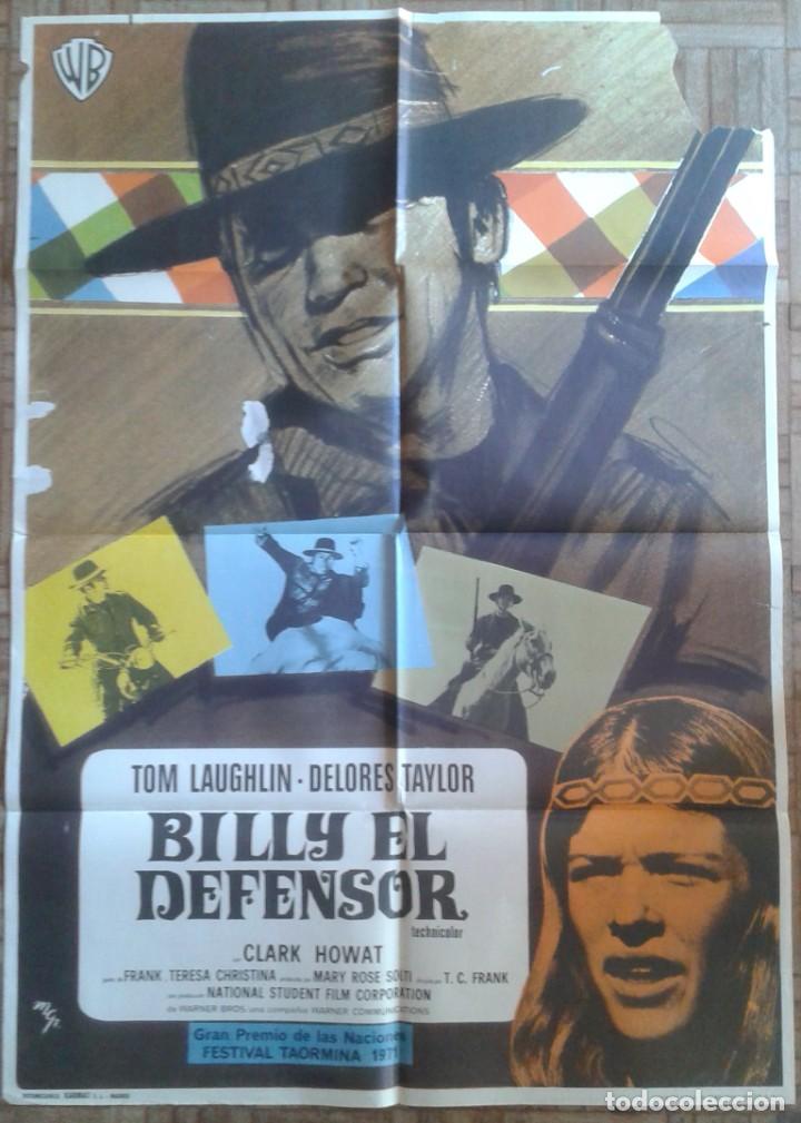 Cine: BILLY EL DEFENSOR. TOM LAUGHLIN. POSTER ESTRENO - Foto 1