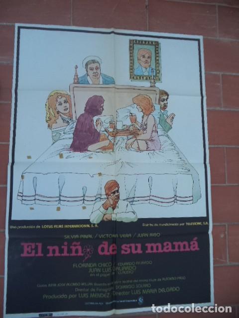 Cinema: movie poster cartel de cine original de epoca 70x100 aprox ver foto el ni&ntilde;o de su mama