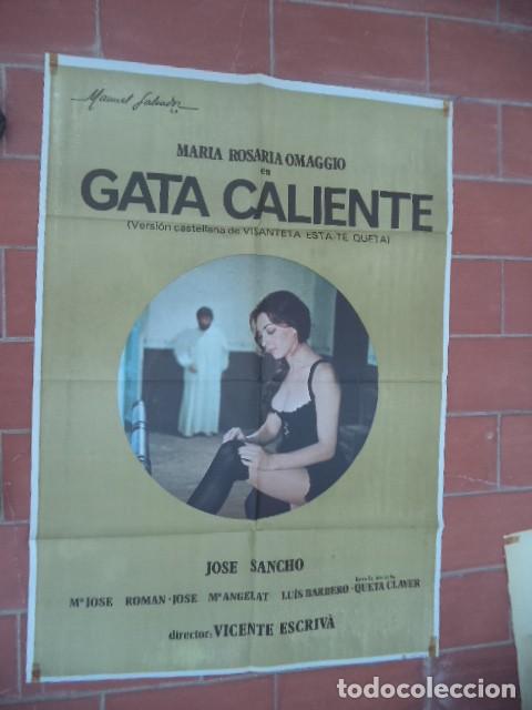 Cinema: cartel de cine gata caliente maria rosaria omaggio 70x 100 aprox movie poster ver foto