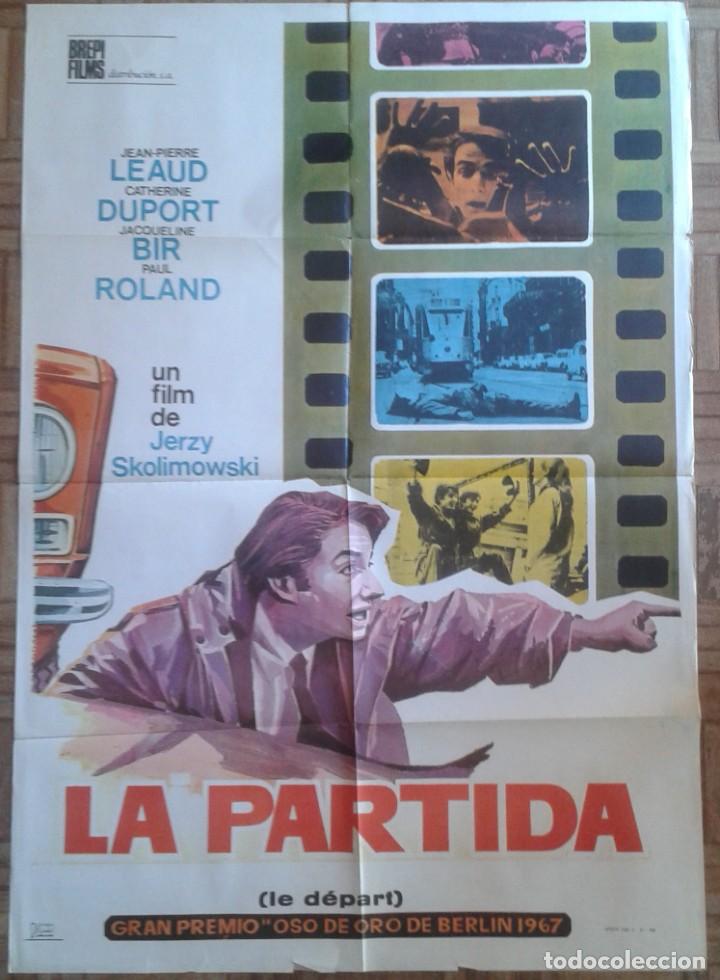 Cin&eacute;ma: LA PARTIDA. CARTEL DE ESTRENO 70X100CM. JEAN PIERRE LEAUD. JERZY SKOLIMOWSKY