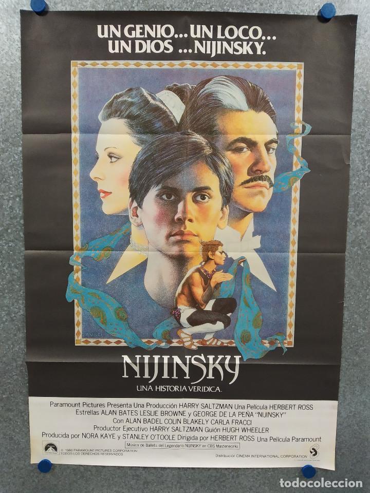 Cine: Nijinsky. George de la Pe&ntilde;a, Alan Bates, Jeremy Irons. A&Ntilde;O 1980. POSTER ORIGINAL