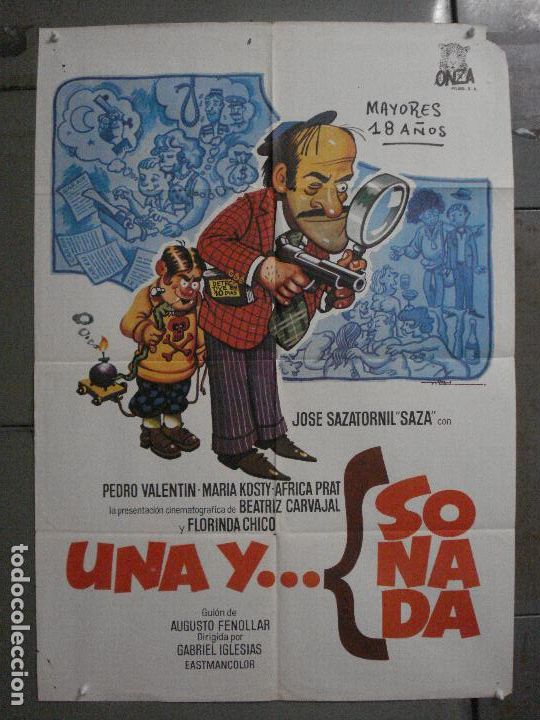 Cin&eacute;ma: CDO L537 UNA Y SONADA JOSE SAZATORNIL SAZA MAC POSTER ORIGiNAL 70X100 ESTRENO