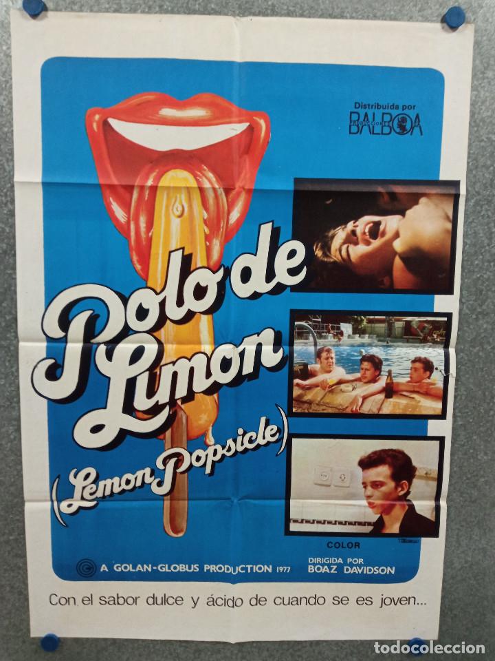 Kino: Polo de lim&oacute;n. Yftach Katzur, Anat Atzmon. A&Ntilde;O 1977. POSTER ORIGINAL