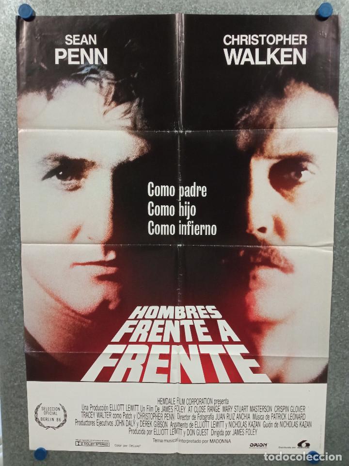 Kino: Hombres frente a frente. Sean Penn, Christopher Walken. A&Ntilde;O 1986. POSTER ORIGINAL