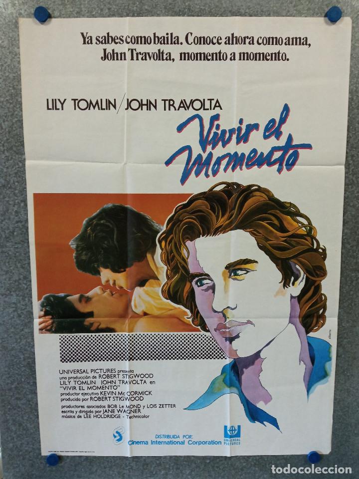 Kino: Vivir el momento. Lily Tomlin, John Travolta. A&Ntilde;O 1979. POSTER ORIGINAL