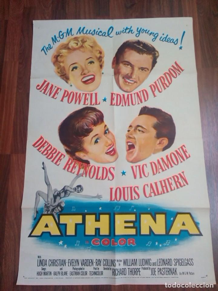 Kino: 1954-ATHENA.ORIGINAL MOVIE POSTER. Jane Powell. Debbie Reynolds. MUY GRANDE