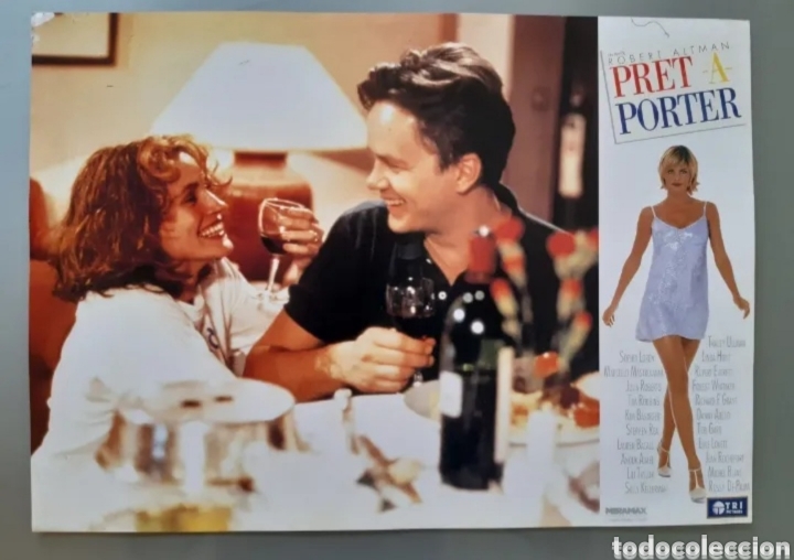 Kino: Fotocromo cartelera de la pelicula PRET A PORTER. A&ntilde;o 1994. LEER DESCRIPCI&Oacute;N ANTES DE PUJAR.