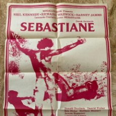 Cine: CARTEL CINE ORIG ESTRENO SEBASTIANE (1976) 80X58 / DEREK JARMAN. Lote 277060098