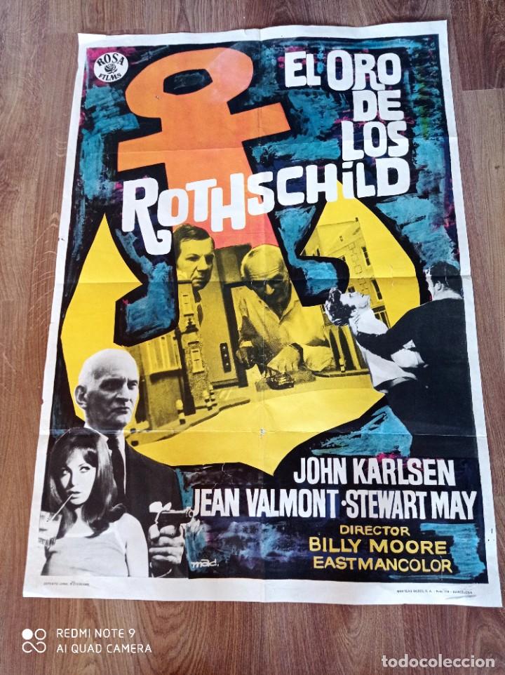 Kino: El Oro de los Rothschild, antiguo p&oacute;ster original a&ntilde;os 60 70&times;100