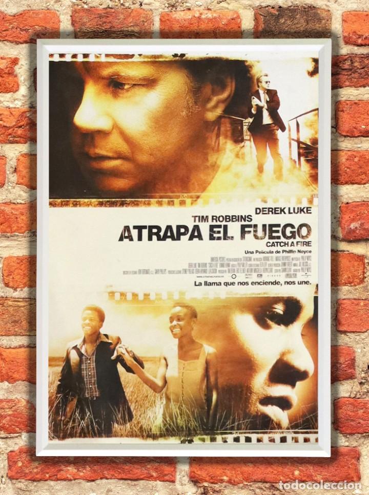 Cine: Cuadro Atrapa el fuego poster y marco pel&iacute;cula