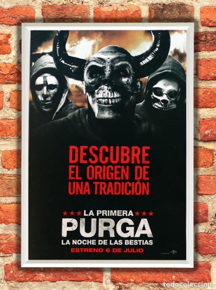 Cine: Cuadro La primera purga poster y marco pel&iacute;cula - Foto 1