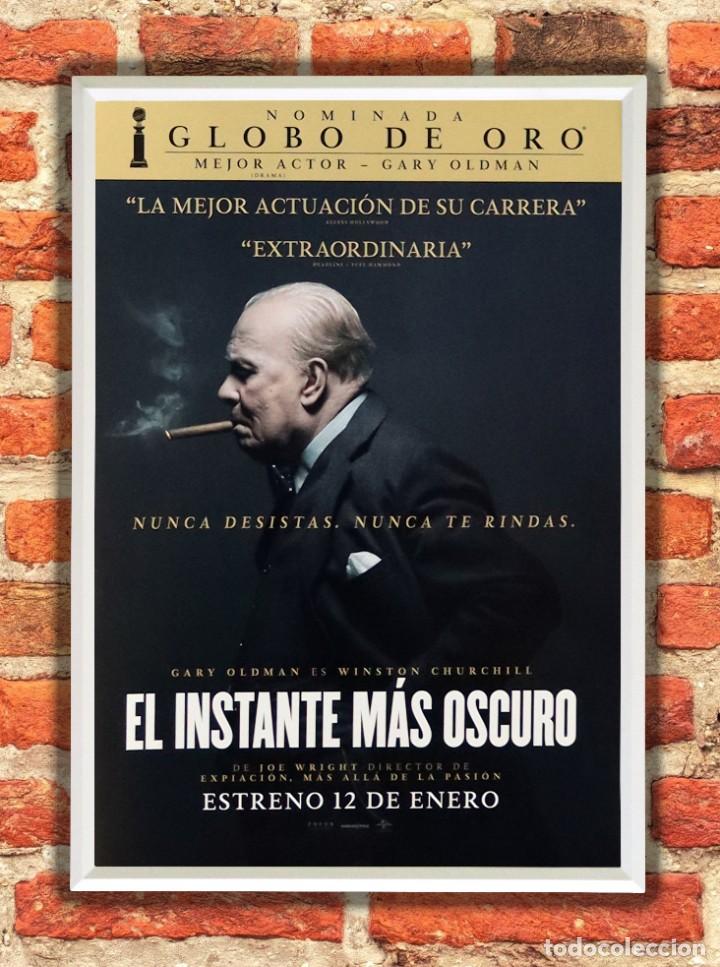 Cinema: Cuadro El instante m&aacute;s oscuro poster y marco pel&iacute;cula