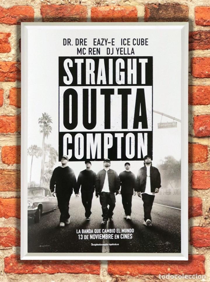 Cine: Cuadro Straight outta compton poster y marco pel&iacute;cula - Foto 1