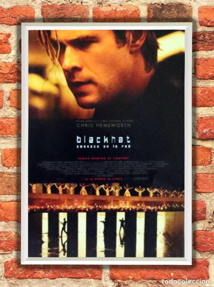 Cine: Cuadro Blackhat poster y marco pel&iacute;cula - Foto 1