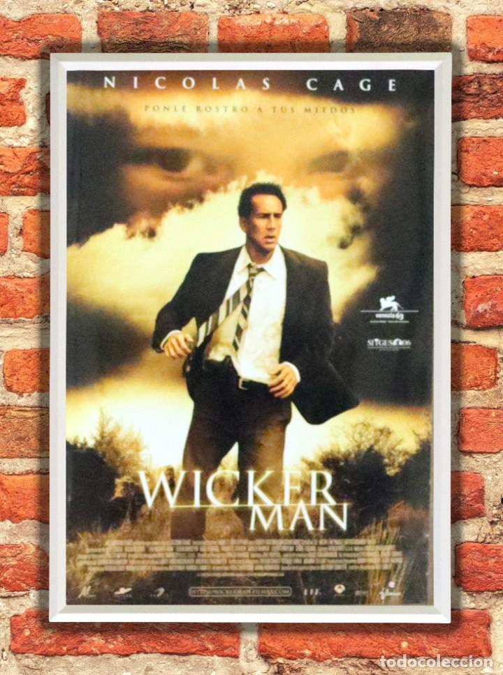 Cine: Cuadro Wickerman poster y marco pel&iacute;cula - Foto 1