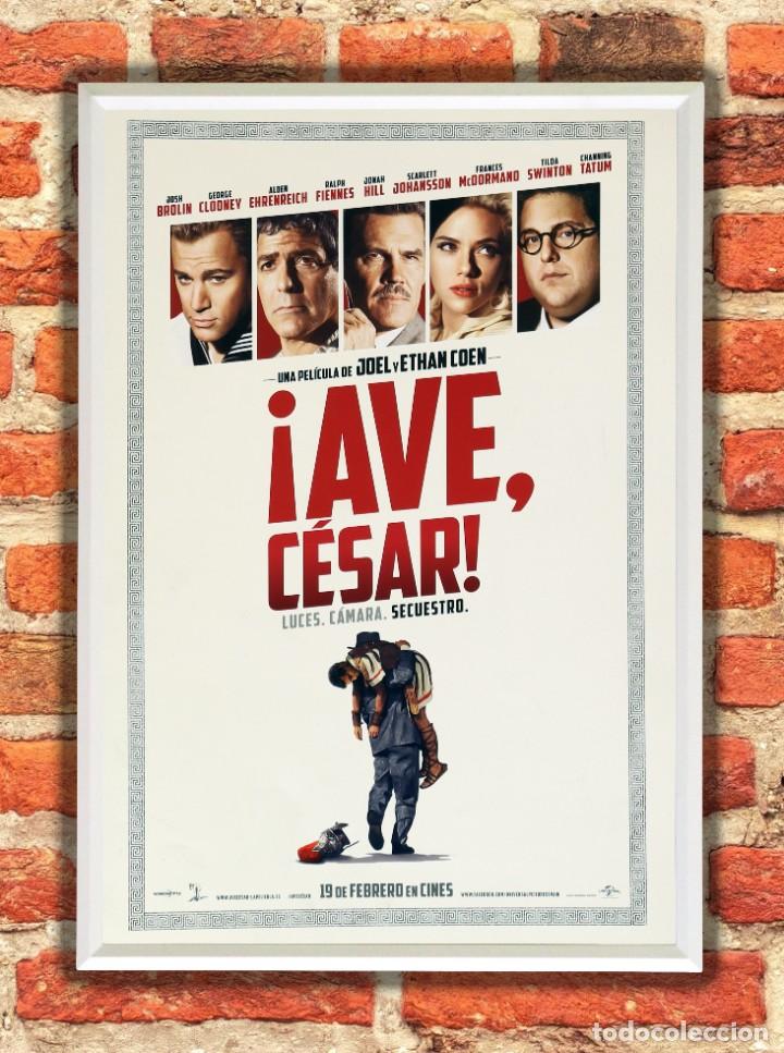 Cine: Cuadro Ave C&eacute;sar poster y marco pel&iacute;cula