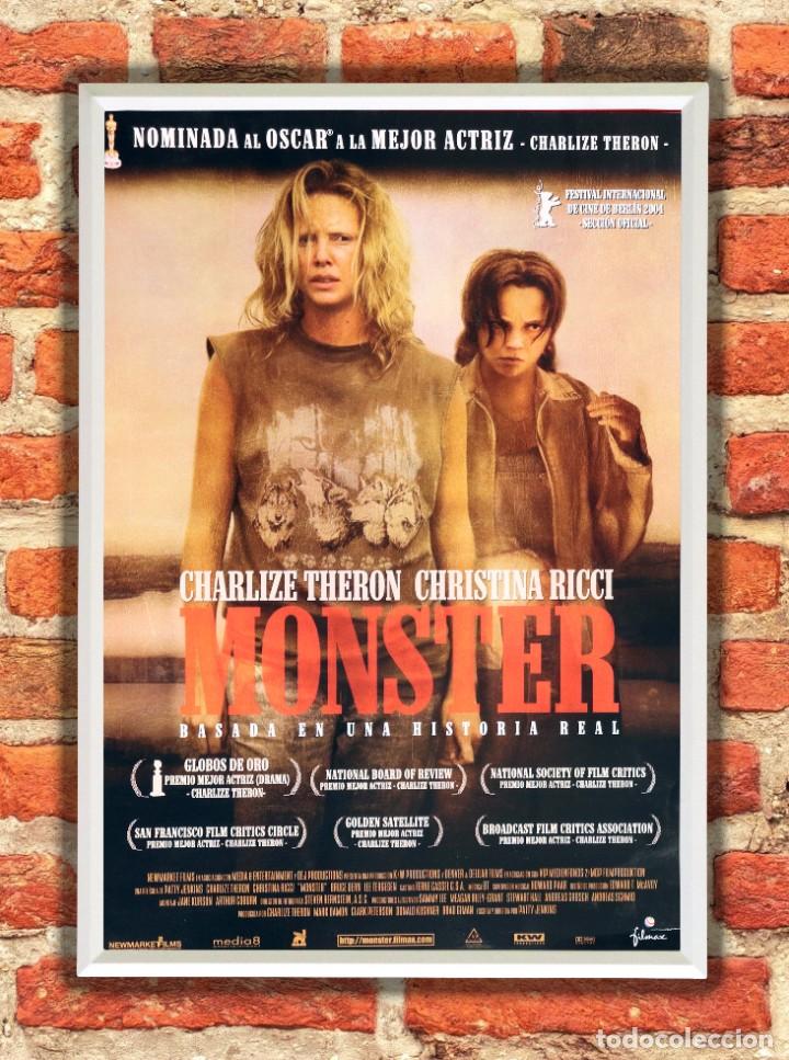 Cine: Cuadro Monster poster y marco pel&iacute;cula - Foto 1