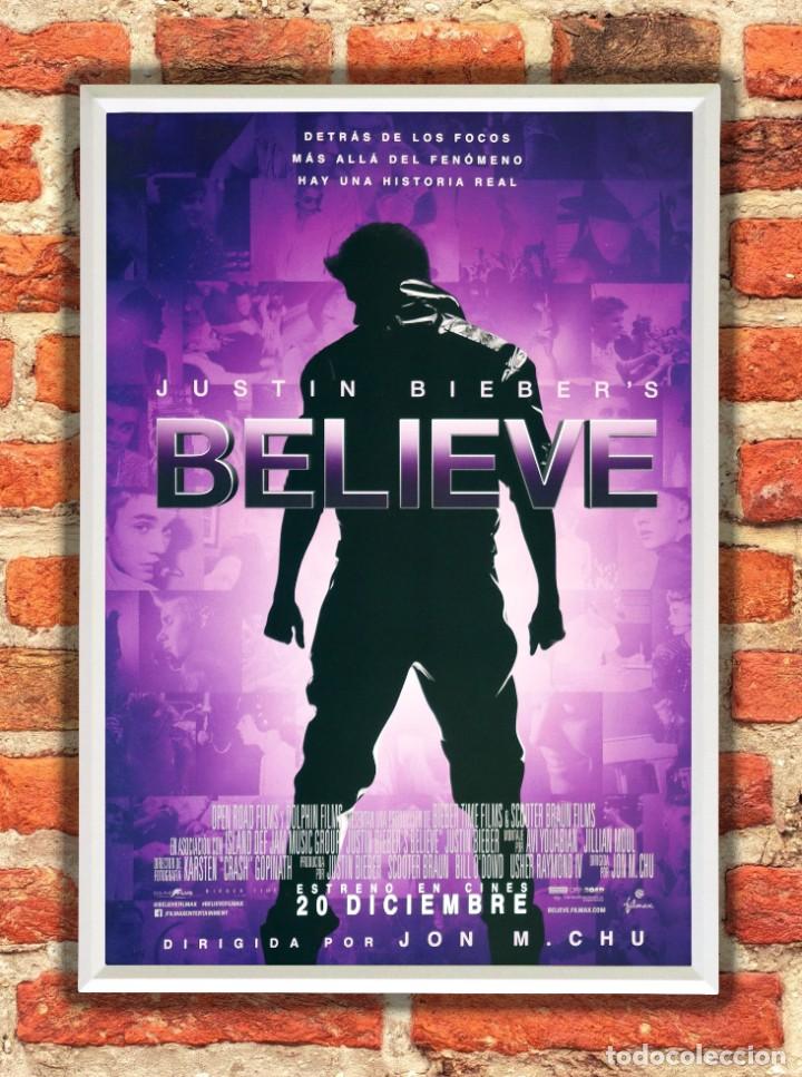 Cine: Cuadro Believe poster y marco pel&iacute;cula - Foto 1