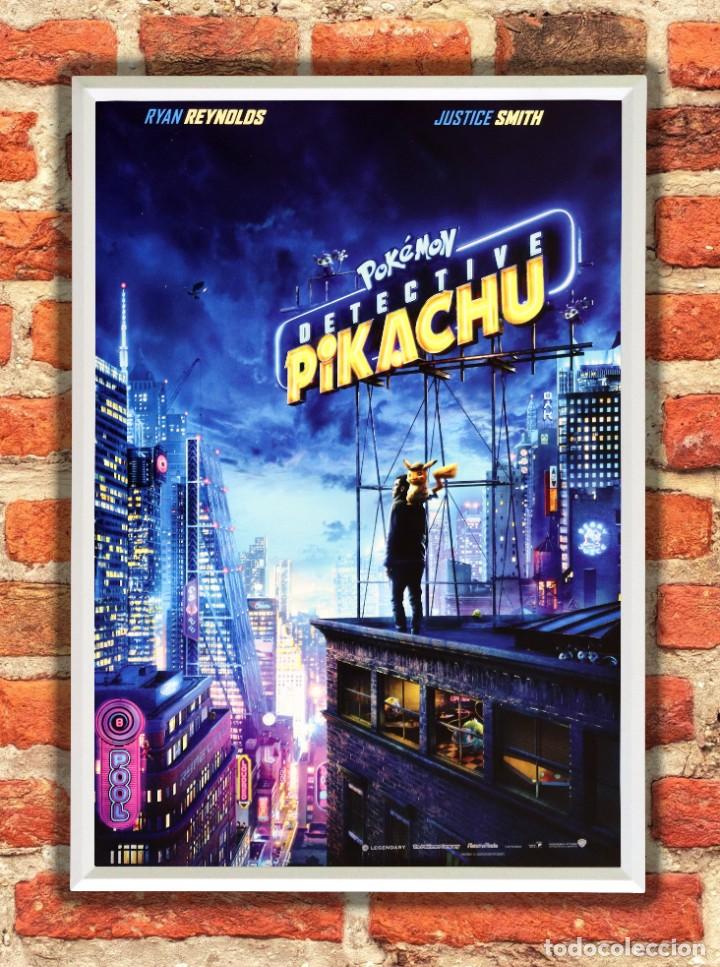 Cine: Cuadro Pikachu poster y marco pel&iacute;cula - Foto 1