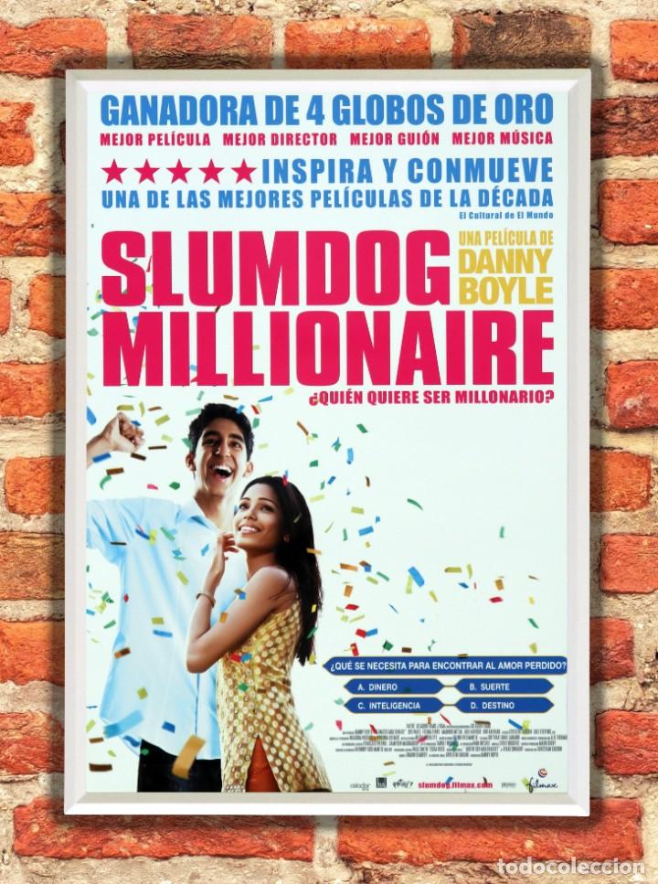 Cinema: Cuadro Slumdog Millonaire poster y marco pel&iacute;cula