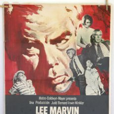 Cine: A QUEMARROPA. LEE MARVIN-ANGIE DICKINSON. CARTEL ORIGINAL 1968. 1,00 X 0,70. Lote 281979913
