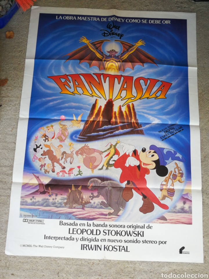 Cin&eacute;ma: P&Oacute;STER CARTEL ORIGINAL FANTAS&Iacute;A (WALT DISNEY), 100x70CM.