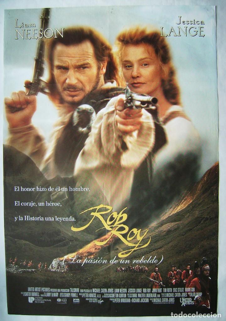 Cine: ROB ROY, con Liam Neeson. P&Oacute;STER 67 X 97,5 cms - Foto 1