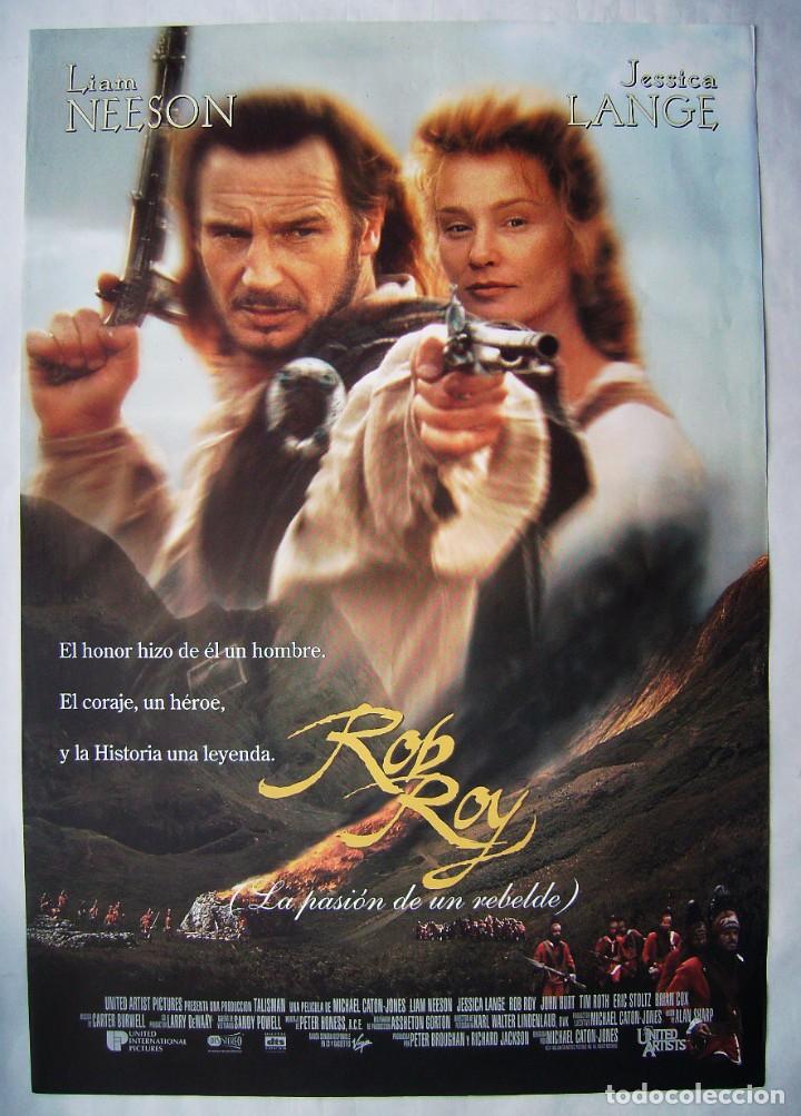Cine: ROB ROY, con Liam Neeson. P&Oacute;STER 67 X 97,5 cms - Foto 1