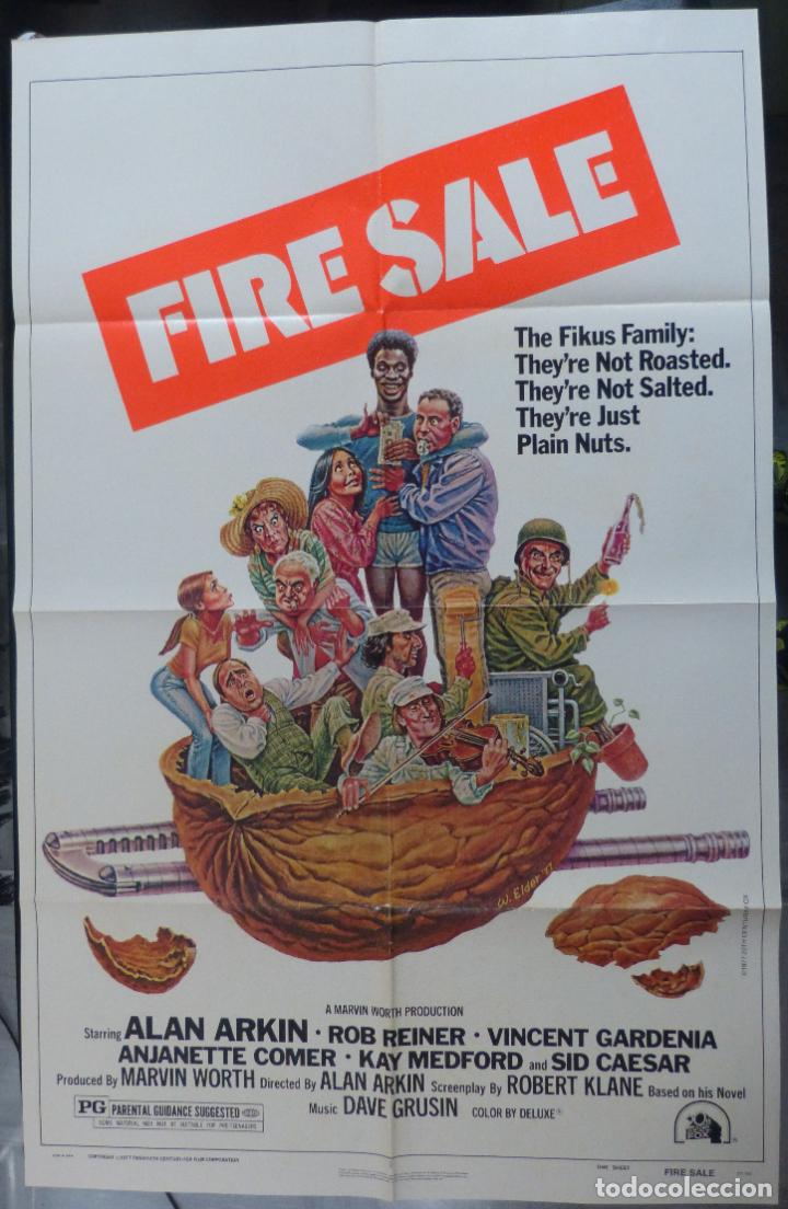 Cinema: FIRESALE Movie Poster, Original,1977,Folded,1 Sheet, Alan Arkin
