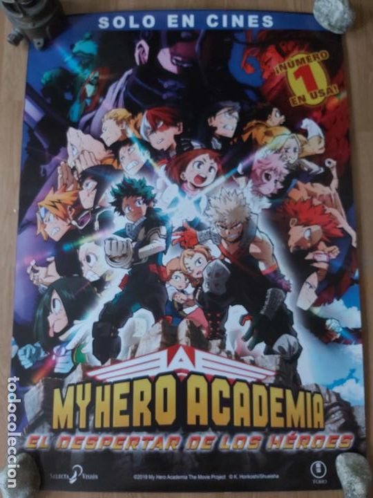 Cin&eacute;ma: My hero academia - APROX 70X100 CARTEL ORIGINAL CINE (L91)