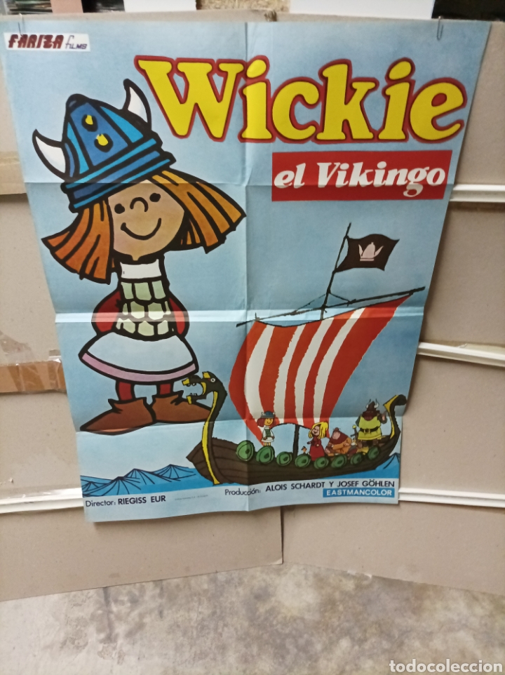 WICKIE EL VIKINGO ANIMACION POSTER ORIGINAL 70X100 M82 (Cine - Posters y Carteles - Infantil)