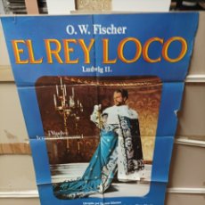 Cine: EL REY LOCO O.W.FISCHER POSTER ORIGINAL 70X100 M164. Lote 290703053